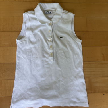 Polo Lacoste sans manches, taille 38