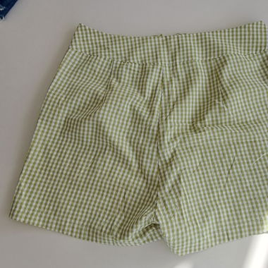 Coordinato a quadretti verdi