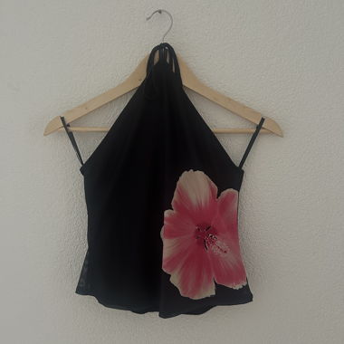 Floral Neck-holder Top