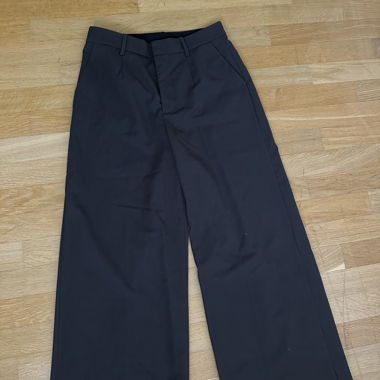 Pantaloni Zara larghi grigio scuro