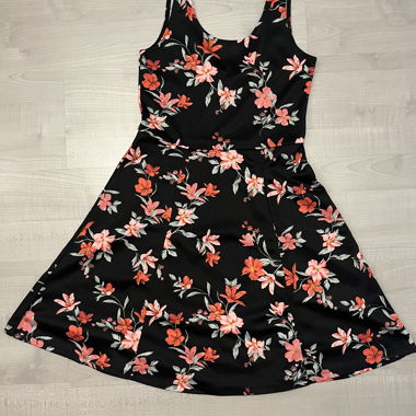 Robe Fleurie noire