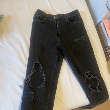 Schwarze Mom Jeans 