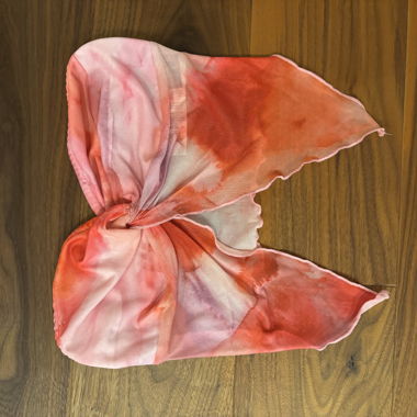 Nœud en maille rose