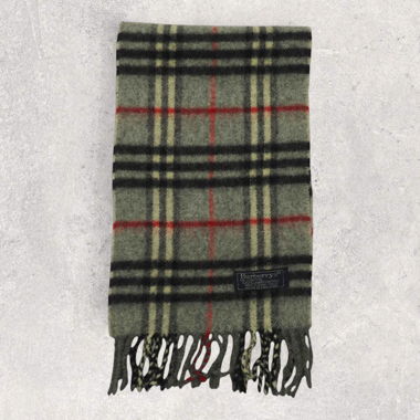 Vintage Burberry Scarf grey