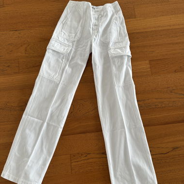 Jeans cargo white