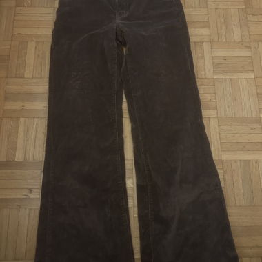 Pantaloni in velluto marrone