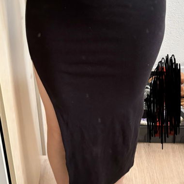 Jupe midi en maille