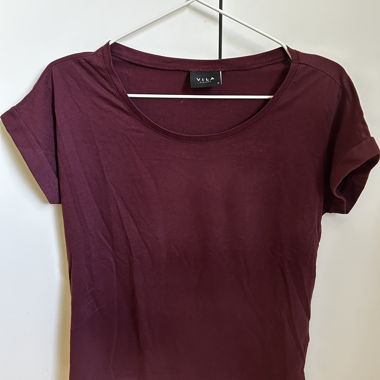 VILA Bordeaux T-Shirt M