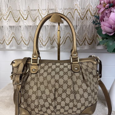 100% Original Gucci Tote Bag - Golden