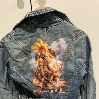 Voyage Passion Vintage Denim Jacket - Painted 