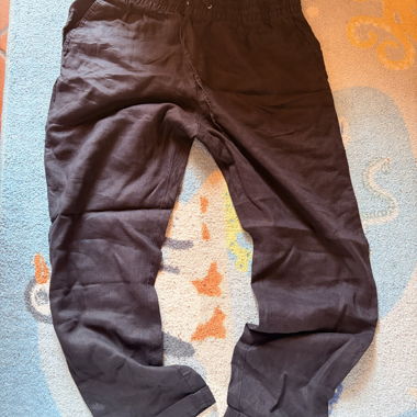 Pantalons noirs en lin H&M