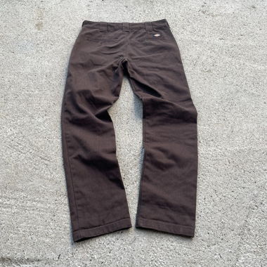 Pantalon Dickies marron Slim-Fit, coupe comme M