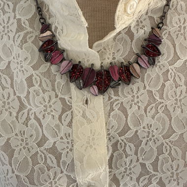 Black and Pink Fantasy Necklace