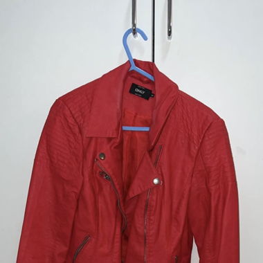Leder Jacke 