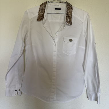 IKKS Sequin Collar Shirt