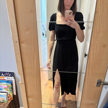 Robe d'été noire légère