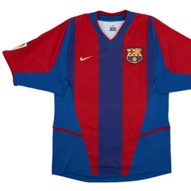 2002-03 FC Barcelona Home shirt - Riquelme 10 - S