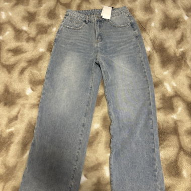 Weite Jeans Hellblau