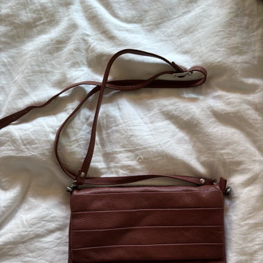 Brown leather bag