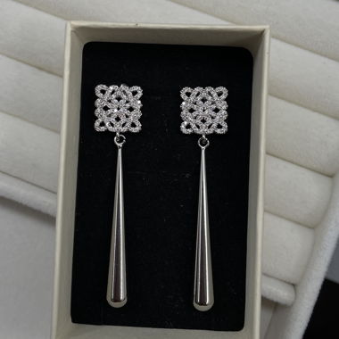 Diamante Ohrringe mit verkupfertem 18 K Gold