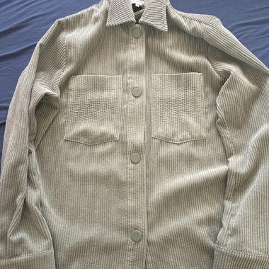 Veste-chemise en velours côtelé