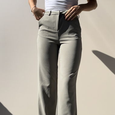 Stoffhose khaki/grau
