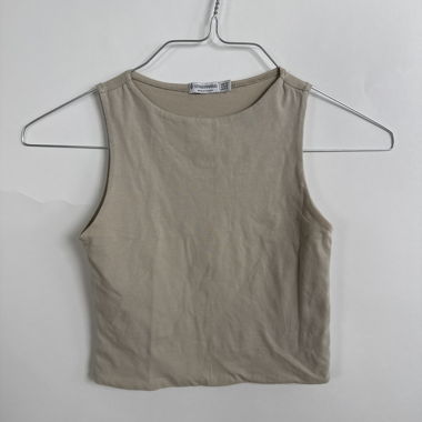 Canotta beige Stradivarius