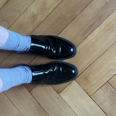 Vagabond Black Patent Loafers