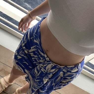 Blue/White Skirt