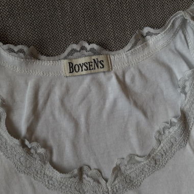 weisses spitzentop