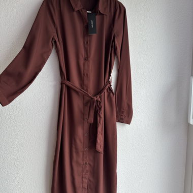 Robe chemise bordeaux