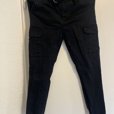 Pantaloni cargo neri