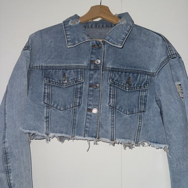 Giacca di jeans cropped