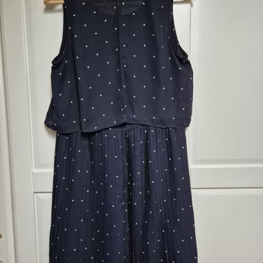 Abito midi MANGO con pois, tg. L