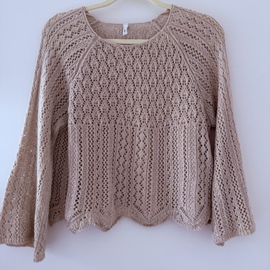Spitzenstrick Pullover