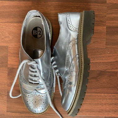 Silver shoes