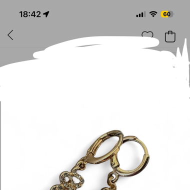 Snake charm earrings