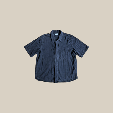 Camicia Weekday da uomo nera lavata