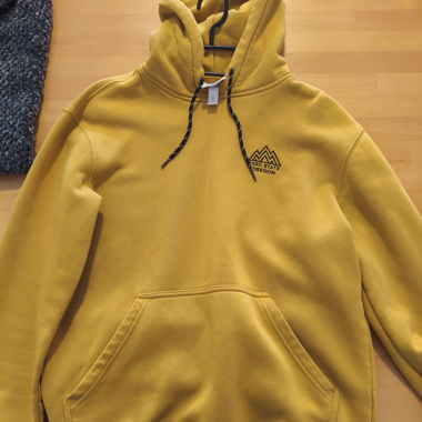 Felpa con cappuccio gialla H&M XS