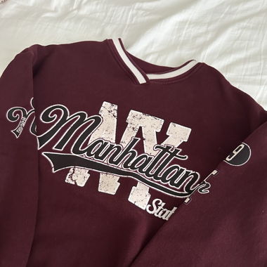 Hoodie im Vintage / Collage Look