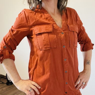Kleid / Bluse dunkelorange