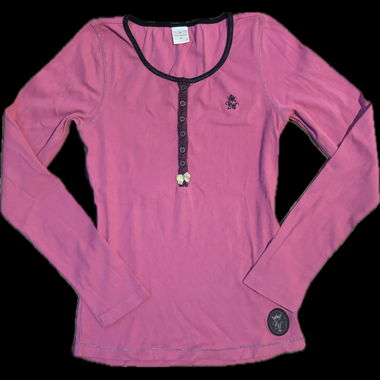 Maglia a maniche lunghe rosa