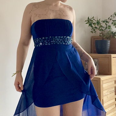 Robe bleu nuit