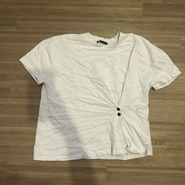 T-shirt blanc à portefeuille