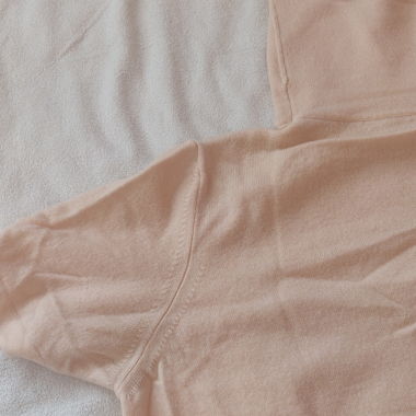 T shirt helllachs mit Rollkragen