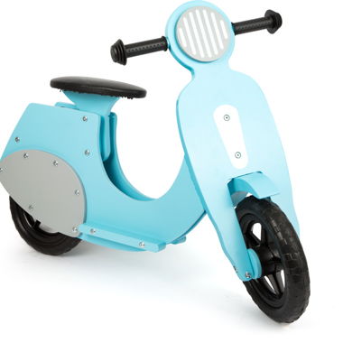 Balance Bike Scooter "Bella Italia" blu, legno