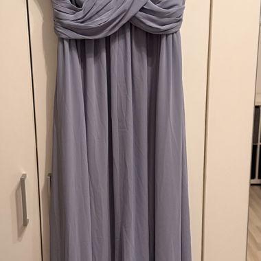 Robe de soirée longue en bleu clair