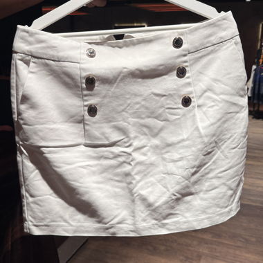 Jupe blanche boutonnée