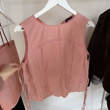 Haut sans manches rose ASOS Design