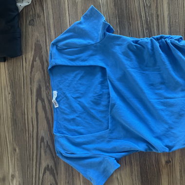 Crop top bleu zara 